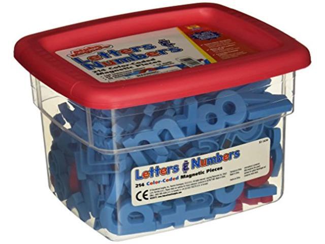 school smart educational insights alphamagnets & mathmagnets red and blue 214 pieces - 070621