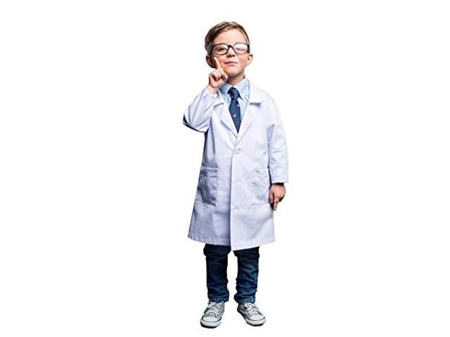 natural uniforms real children's lab coat for school projects halloween costumes (5/6)