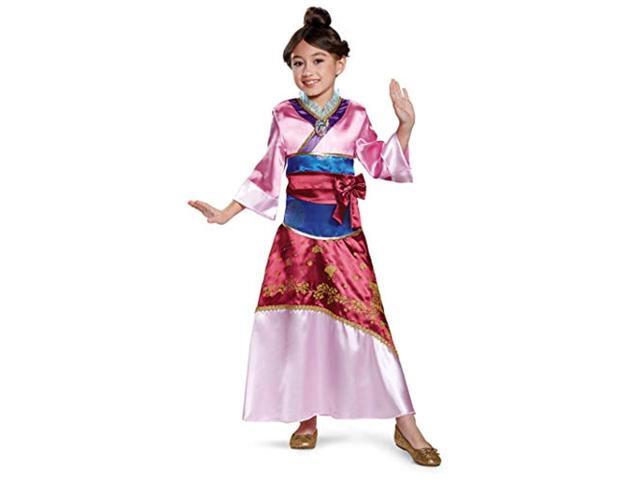 mulan deluxe costume pink small (4-6x)