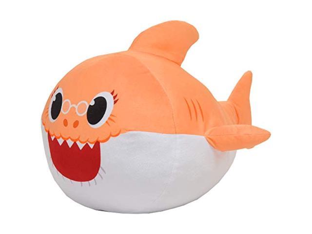 franco kids bedding super soft plush snuggle cuddle pillow one size grandma shark orange