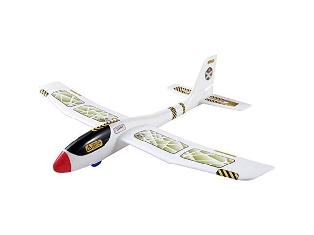haba terra kids maxi hand glider with boomerang setting - easy to assemble 22' sturdy styrofoam airplane with decals