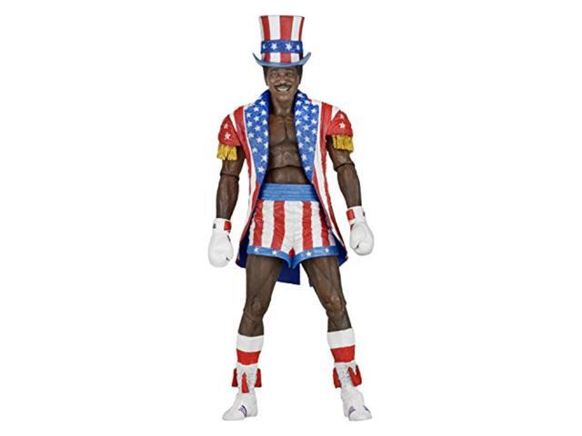 neca rocky 40th anniversary scale action figure series 2 apollo (uncle sam hat and coat) 7'
