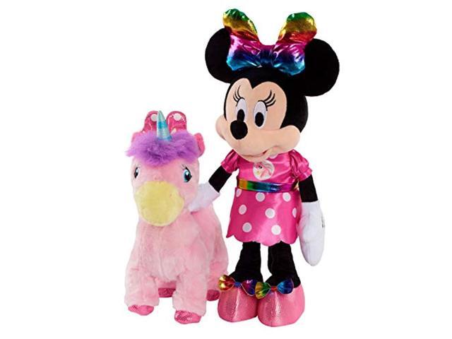 minnie walk & dance unicorn feature plush