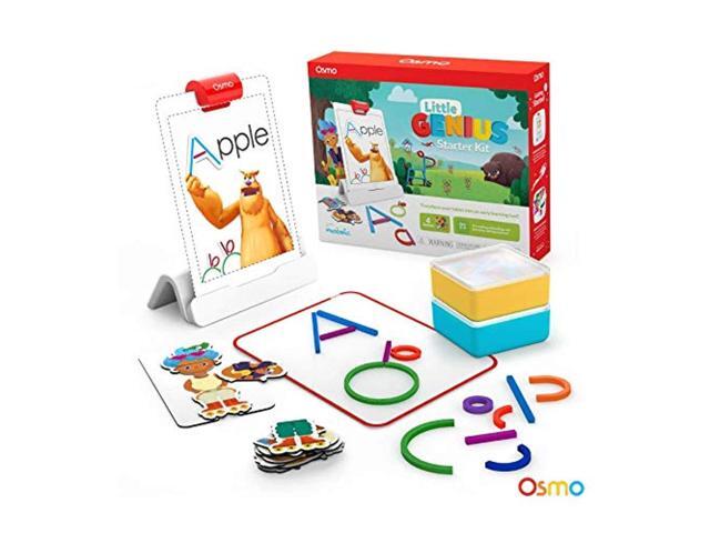 osmo - little genius starter kit for ipad - 4 hands-on learning games - preschool ages - problem solving & creativity (osmo ipa