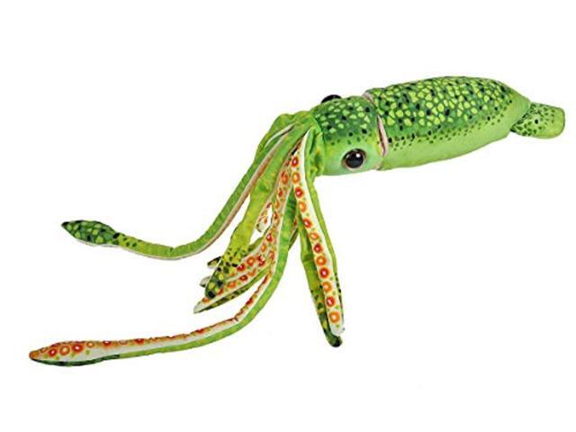 wild republic wr print squid green plush stuffed animal plush toy gifts for kids 22'