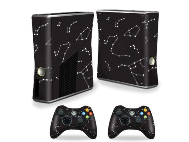 mightyskins skin compatible with x-box 360 xbox 360 s console - constellations protective durable and unique vinyl decal wr
