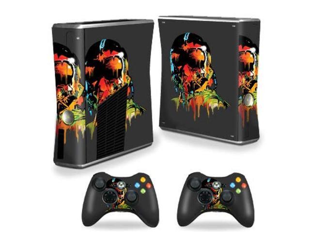 mightyskins skin compatible with xbox 360 s console - melting mask protective durable and unique vinyl decal wrap cover e