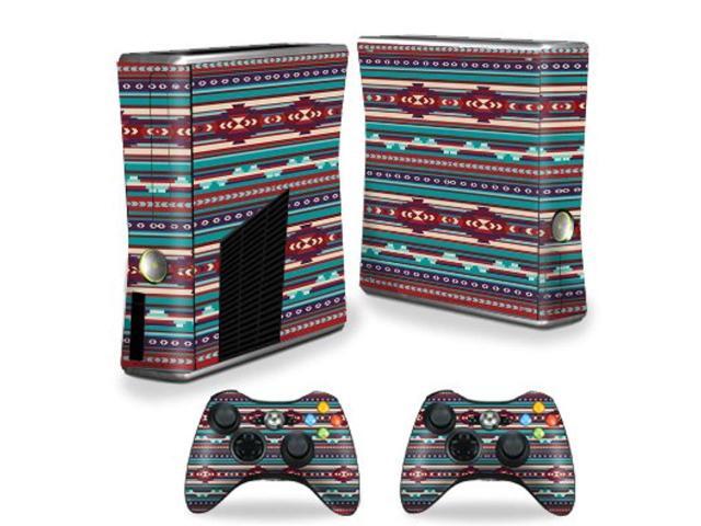 mightyskins skin compatible with x-box 360 xbox 360 s console - southwest stripes protective durable and unique vinyl decal