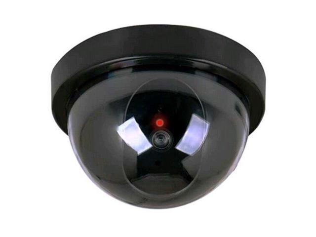 Plastic Smart Indoor/Outdoor Dummy Home Dome Fake CCTV Security Camera with Flashing Red LED Light