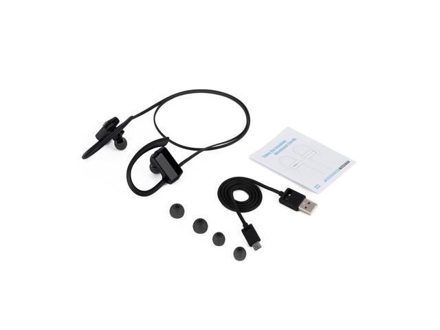 Headphones Wireless Waterproof Sport Headphone Headset with Mic Black