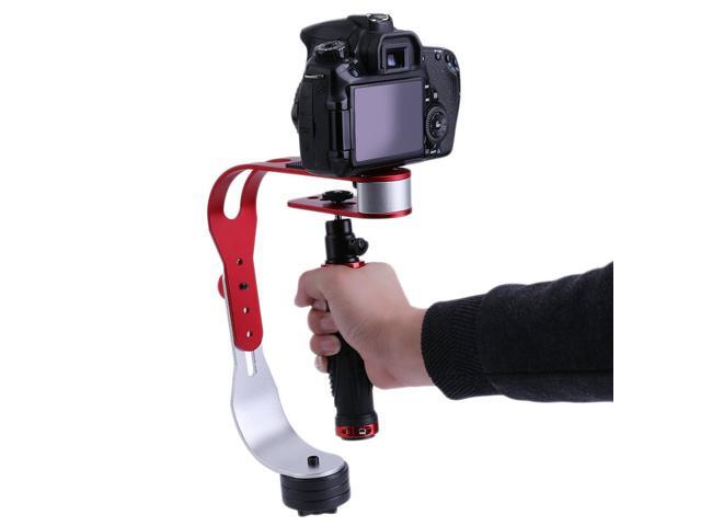 Handheld Video Camera Stabilizer Steady Perfect For Gopro Smartphone Or DSLR DV SLR Digital Camera Blcak & Red