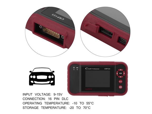 Launch Auto Diagnostic Tool Professional Automotive Scanner Fault Code Reader Engine Transmission ABS SRS CRP123