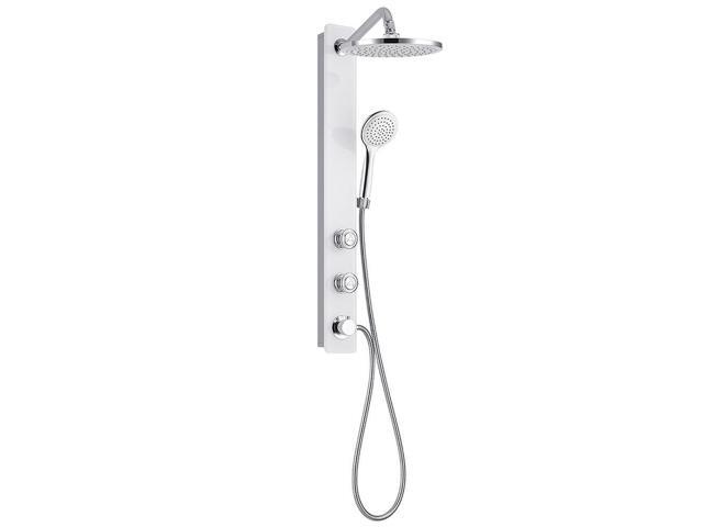 PULSE Showerspas Aloha 3-Spray Shower System in White 1080-W