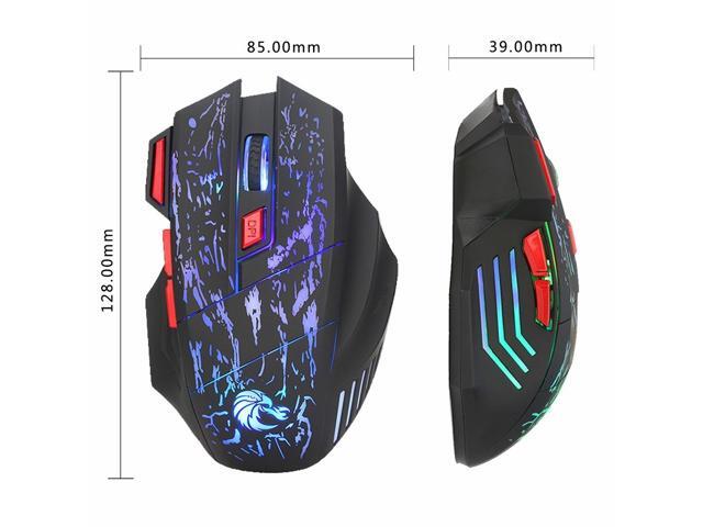 LED Backlight + Wired Gaming Mouse with Breathing Light 5500 DPI 7 Button Keyboard and Mouse Combo