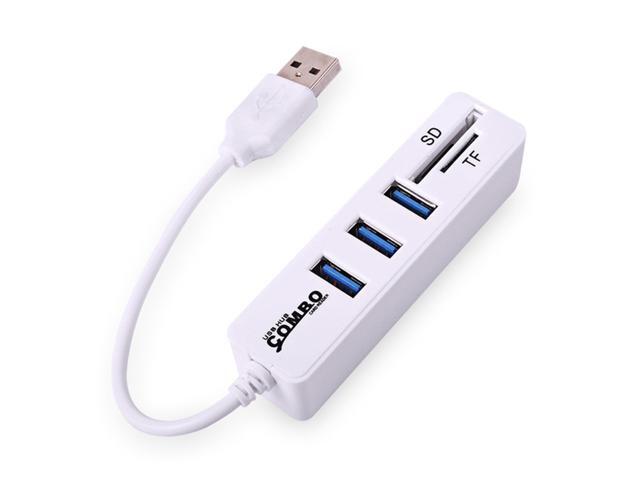 COMBO JDL-HSD8 USB Hub Combo Splitter High Speed Mini 2 In 1
