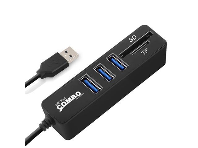 COMBO JDL-HSD8 USB Hub Combo Splitter High Speed Mini 2 In 1