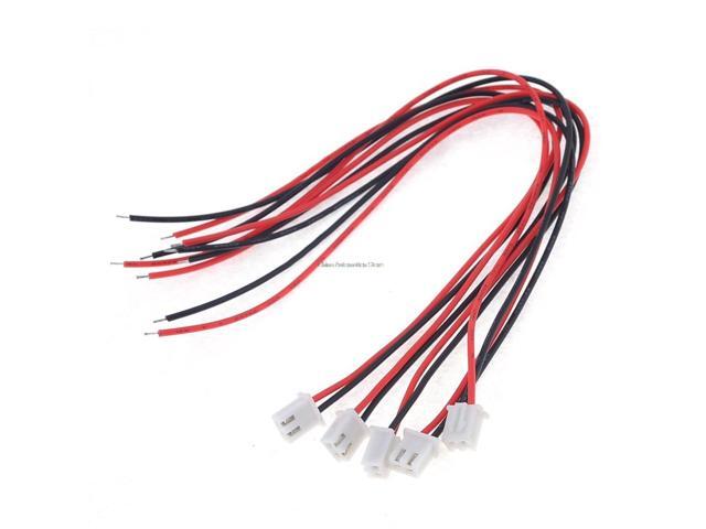 IMC Hot 5 Pcs 24AWG JST XH254 2 Pin Connector Plug Wire Cable 20cm Length