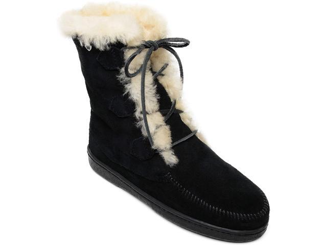 Minnetonka Juniper Sheepskin Suede Winter Boots