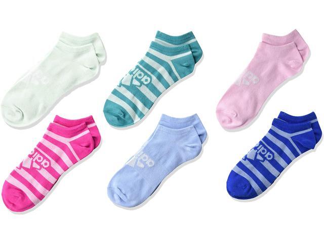 Girl's Superlite Badge Of Sport No Show Sock (6-Pack) Medium
