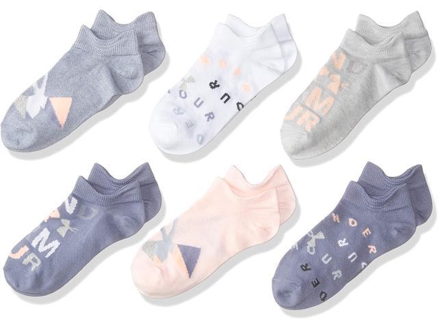 Under Armour Youth Essential 20 No Show Socks 6-pairs