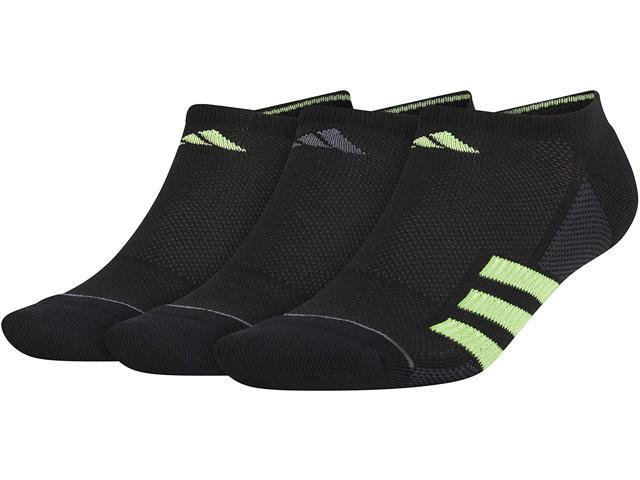 adidas Men's Superlite Stripe No Show Socks (3-pair) Large