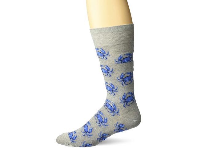 Hot Sox Men's Fashion Pattern Slack Crew Socks Shoe Size: 6-12