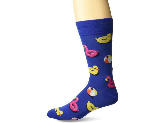 Hot Sox mens Conversation Starter Novelty Casual Crew Socks Shoe Size: 6-12