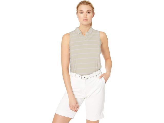 Nike Women's Dri-Fit Striped Sleeveless Polo Small