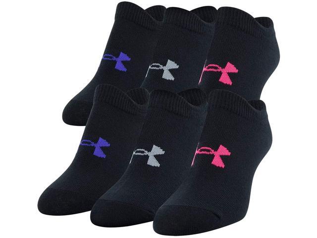 Under Armour Youth Essential 20 No Show Socks 6-pairs Shoe Size: 0-4