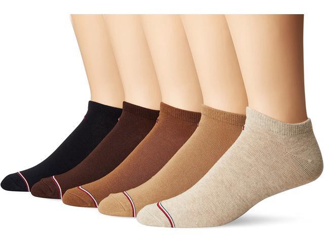 Tommy Hilfiger Men's 5 Pair Combed Cotton Casual Liner Socks Shoe Size: 7-12