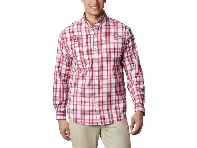 Columbia NCAA Mens Super Tamiami Long Sleeve Shirt Large