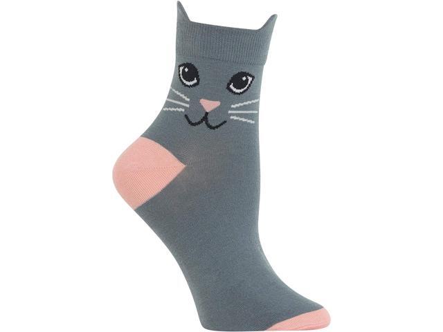 Hot Sox womens Cat Lover Novelty Casual Crew Socks Shoe Size: 4-10