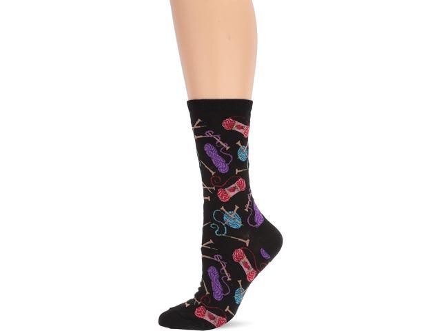 Hot Sox womens Conversation Starter Novelty Casual Crew Socks Shoe Size: 4-10
