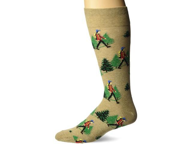Hot Sox Men's The Great Outdoors Novelty Crew Socks Shoe Size: 6-12