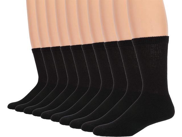 Hanes Platinum 10-Pack Crew Socks 10-13 (US Men's 6-12 Shoe Size)