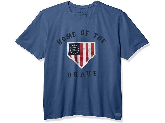 Life is Good Men's Crusher Red White Brew Large