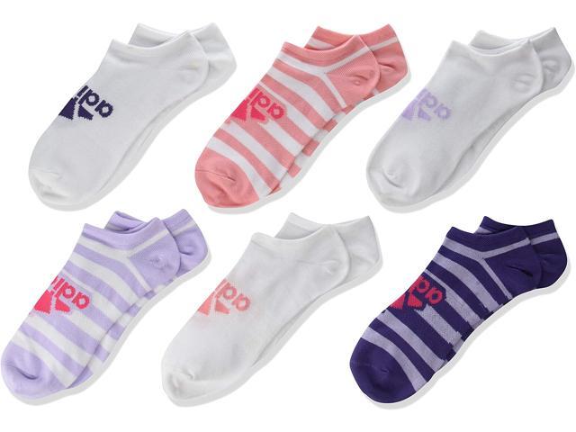 Girl's Superlite Badge Of Sport No Show Sock (6-Pack) Large