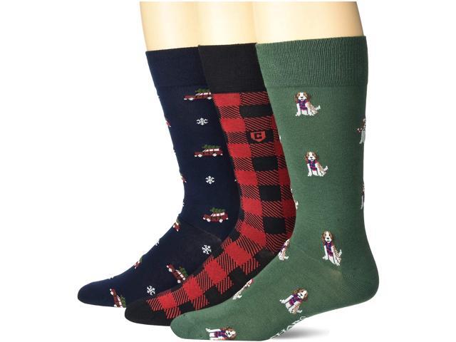Chaps mens Novelty Crew Socks (3 Pack) Shoe Size: 6-12