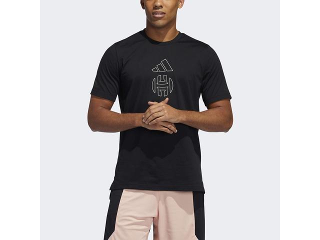 adidas Mens Harden Individuality Logo Tee Large