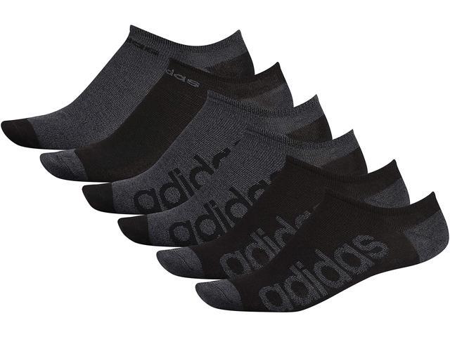 adidas Men's Superlite Linear No Show Socks (6-pair) Large