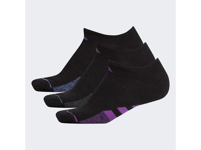 adidas Women's Cushioned No Show Socks (3-Pack) Medium