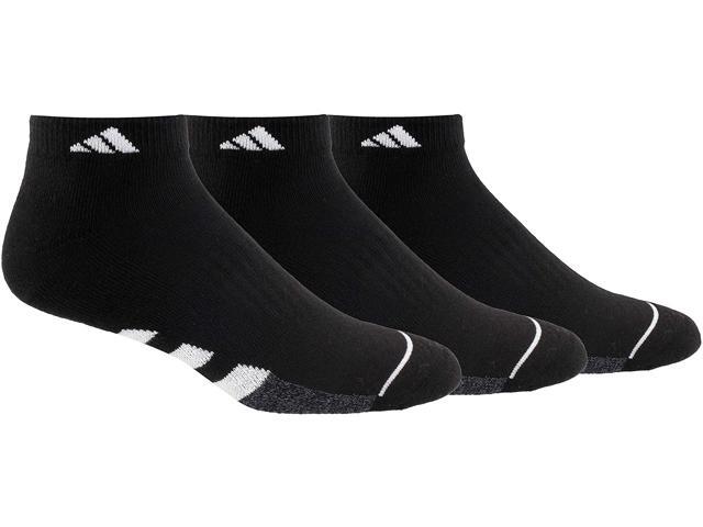 adidas Men's Cushioned Low Cut Socks (3-Pack) Large