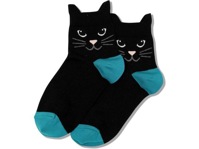 Hot Sox womens Cat Lover Novelty Casual Crew Socks Shoe Size: 4-10