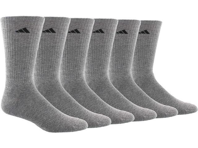 adidas Men's Athletic Cushioned Crew Socks (6-Pair) X-Large