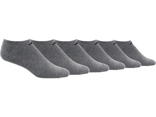 adidas mens Athletic Cushioned No Show Socks (6-pair) Large