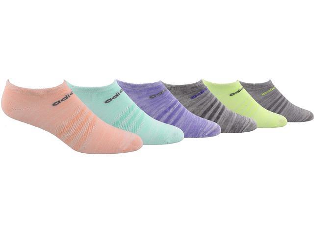 adidas womens Superlite No Show Socks (6 Pair) Shoe Size: 5-10