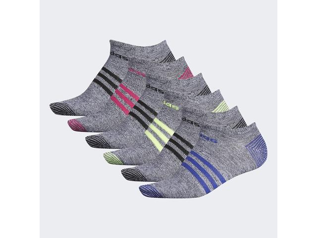 adidas womens Superlite No Show Socks (6-pair) Medium