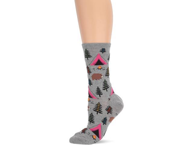 Hot Sox womens The Great Outdoors Novelty Crew Socks Shoe Size: 4-10