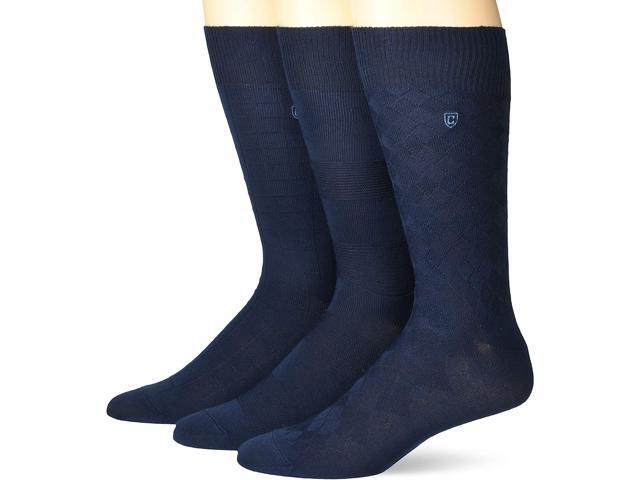 Chaps Men's Super Soft Argyle Crew Socks 3-Pair Shoe Size: 6-12