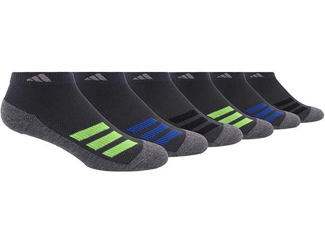 adidas Kids-Boy's/Girl's Cushioned Low Cut Socks (6-pair) Large